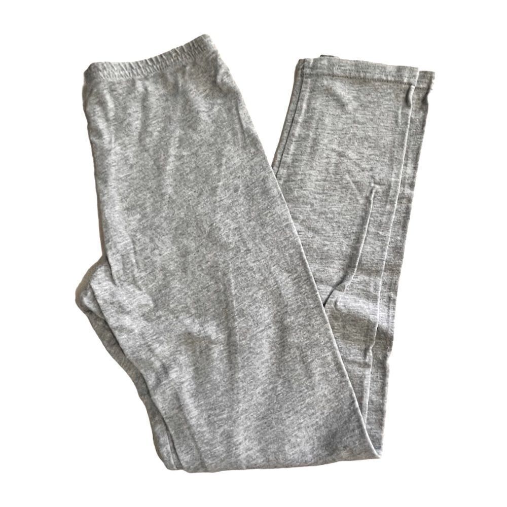🌴Old Navy Full Length Basic Heather Grey Leggings Girls 10/12 Cotton